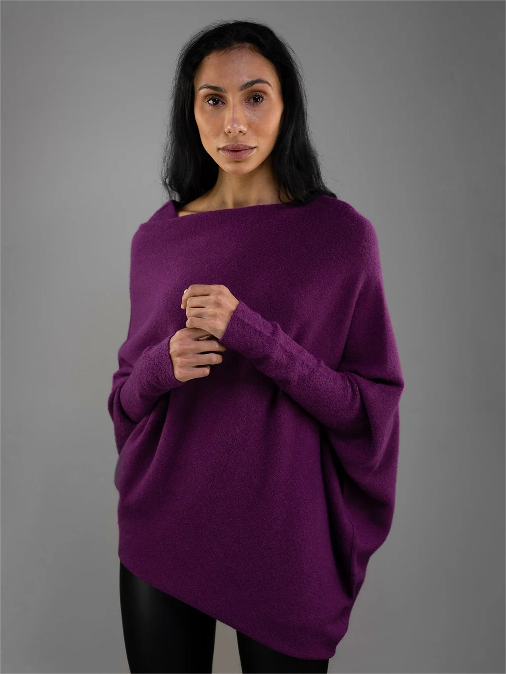 (BLACK FRIDAY HOT SALE 80% OFF) 2023 HOT SALE-ASYMMETRIC DRAPED JUMPER