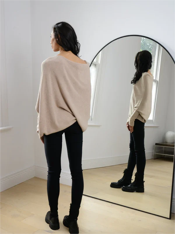 (BLACK FRIDAY HOT SALE 80% OFF) 2023 HOT SALE-ASYMMETRIC DRAPED JUMPER