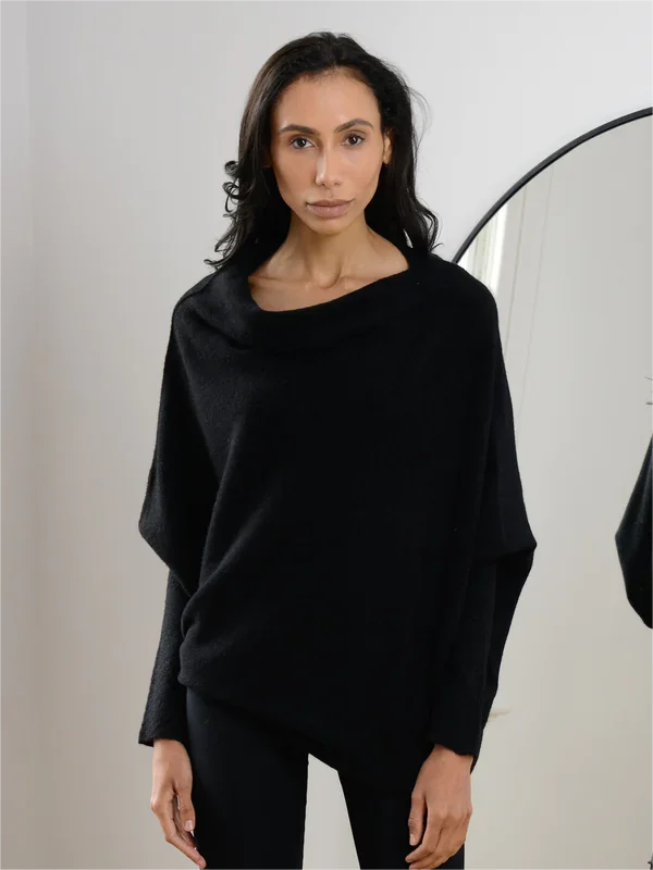 (BLACK FRIDAY HOT SALE 80% OFF) 2023 HOT SALE-ASYMMETRIC DRAPED JUMPER