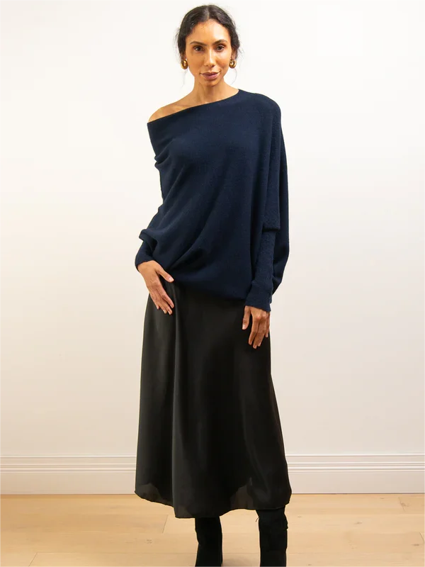 (BLACK FRIDAY HOT SALE 80% OFF) 2023 HOT SALE-ASYMMETRIC DRAPED JUMPER