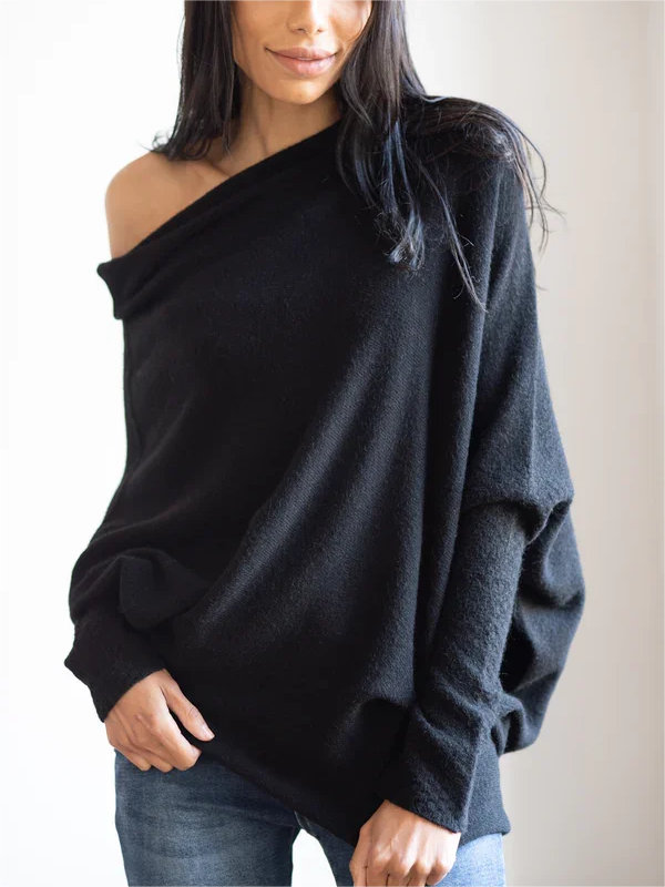 (BLACK FRIDAY HOT SALE 80% OFF) 2023 HOT SALE-ASYMMETRIC DRAPED JUMPER