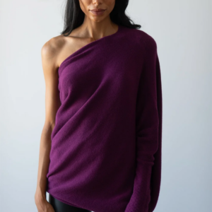 (BLACK FRIDAY HOT SALE 80% OFF) 2023 HOT SALE-ASYMMETRIC DRAPED JUMPER