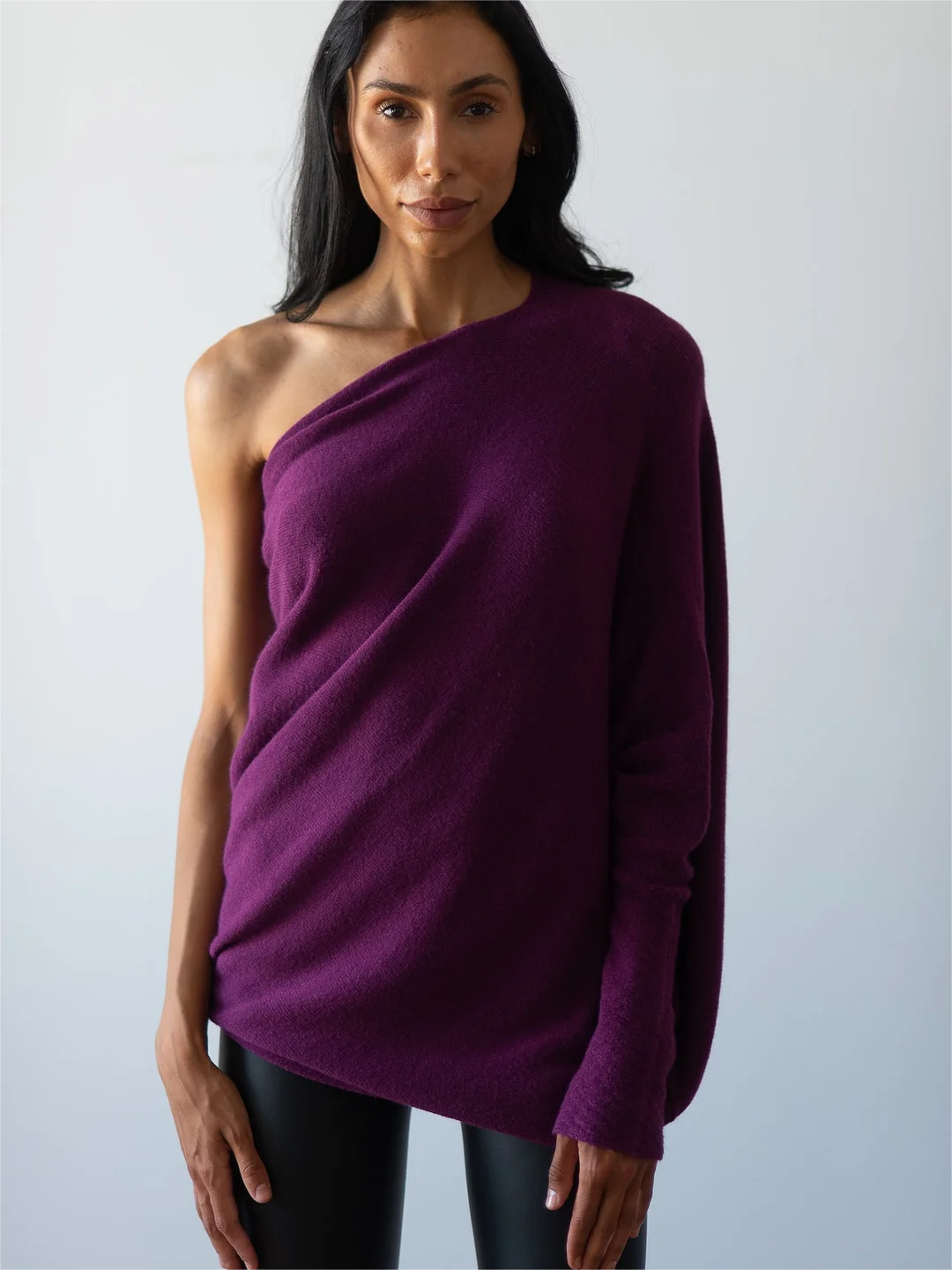 (BLACK FRIDAY HOT SALE 80% OFF) 2023 HOT SALE-ASYMMETRIC DRAPED JUMPER