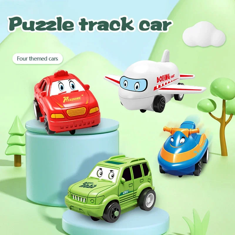 aristipant - Children's Educational Puzzle Track Car Play Set