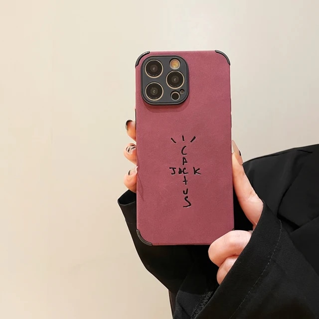 Cactus Jack - Suede iPhone Case