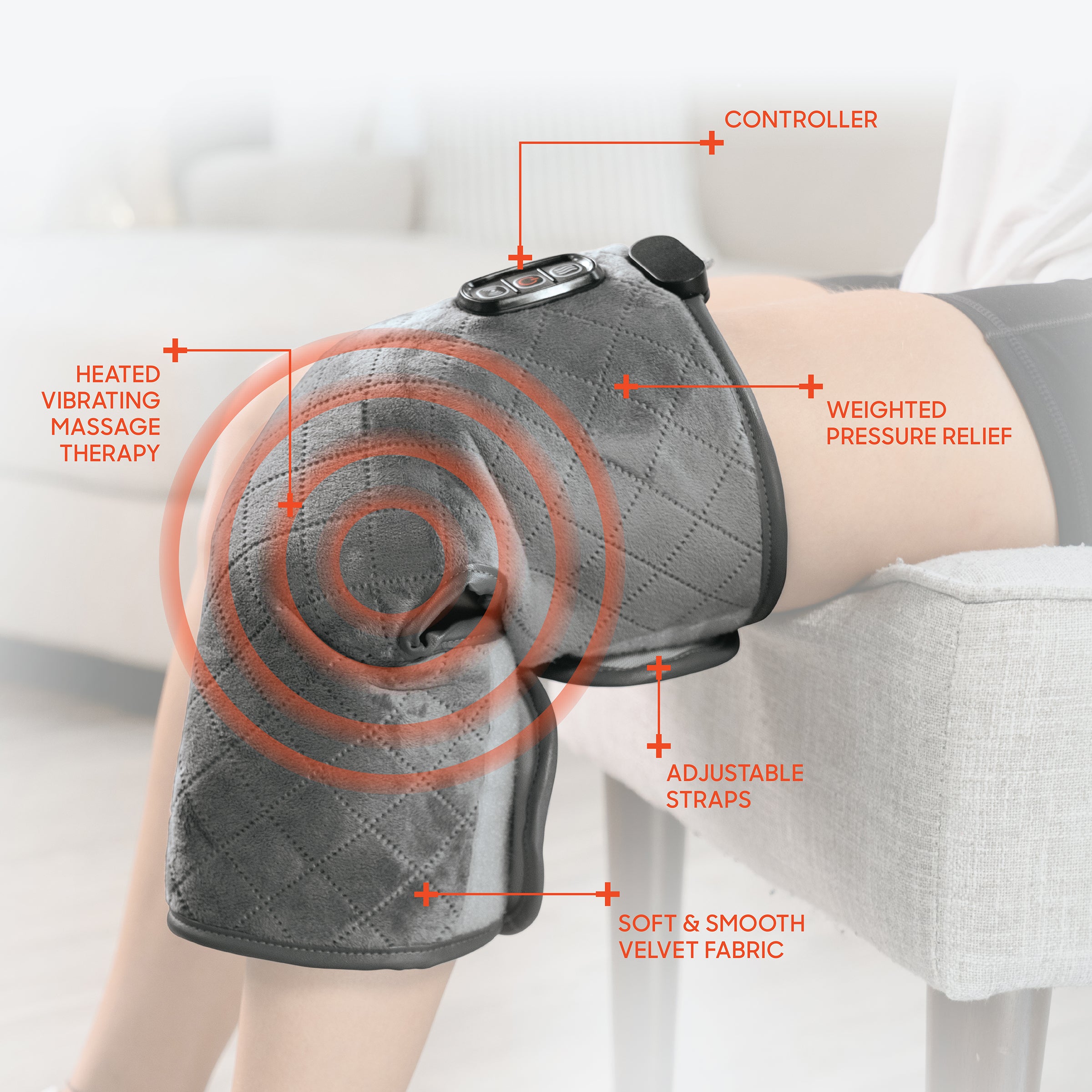 Calming Heat Knee Wrap - 10 Settings