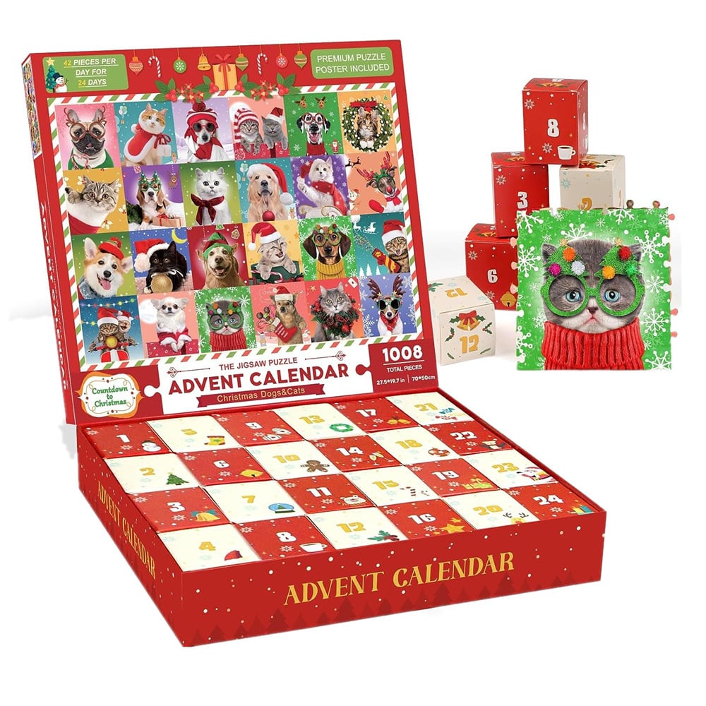 Christmas Advent Calendar Jigsaw Puzzle (beautiful package)