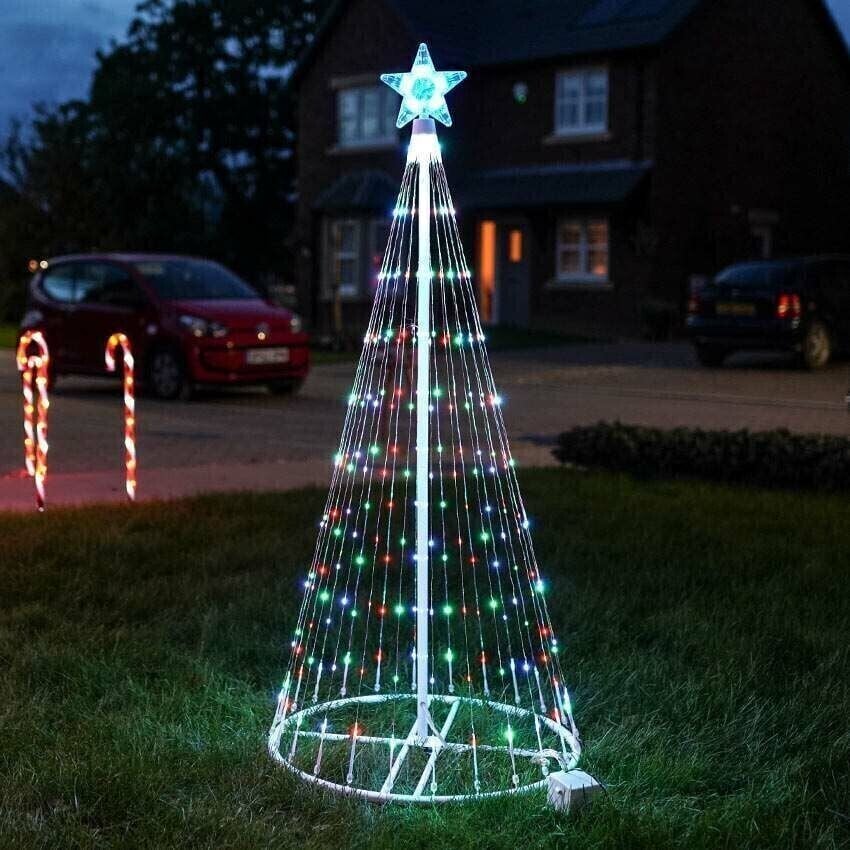 CHRISTMAS BIG SALE – 16.4FT MULTICOLOR LED ANIMATED OUTDOOR CHRISTMAS TREE LIGHT