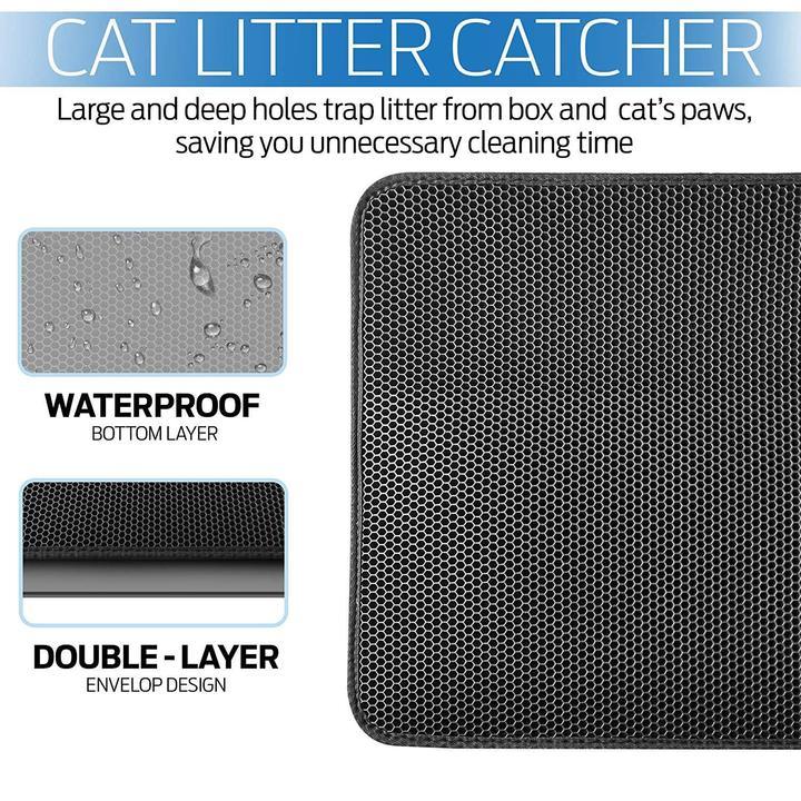 Christmas Big Sale 30% OFF - New Double Layer Larger Size Cat Litter Mat