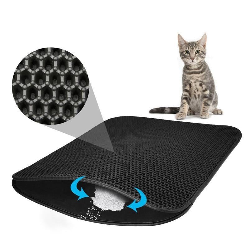 Christmas Big Sale 30% OFF - New Double Layer Larger Size Cat Litter Mat