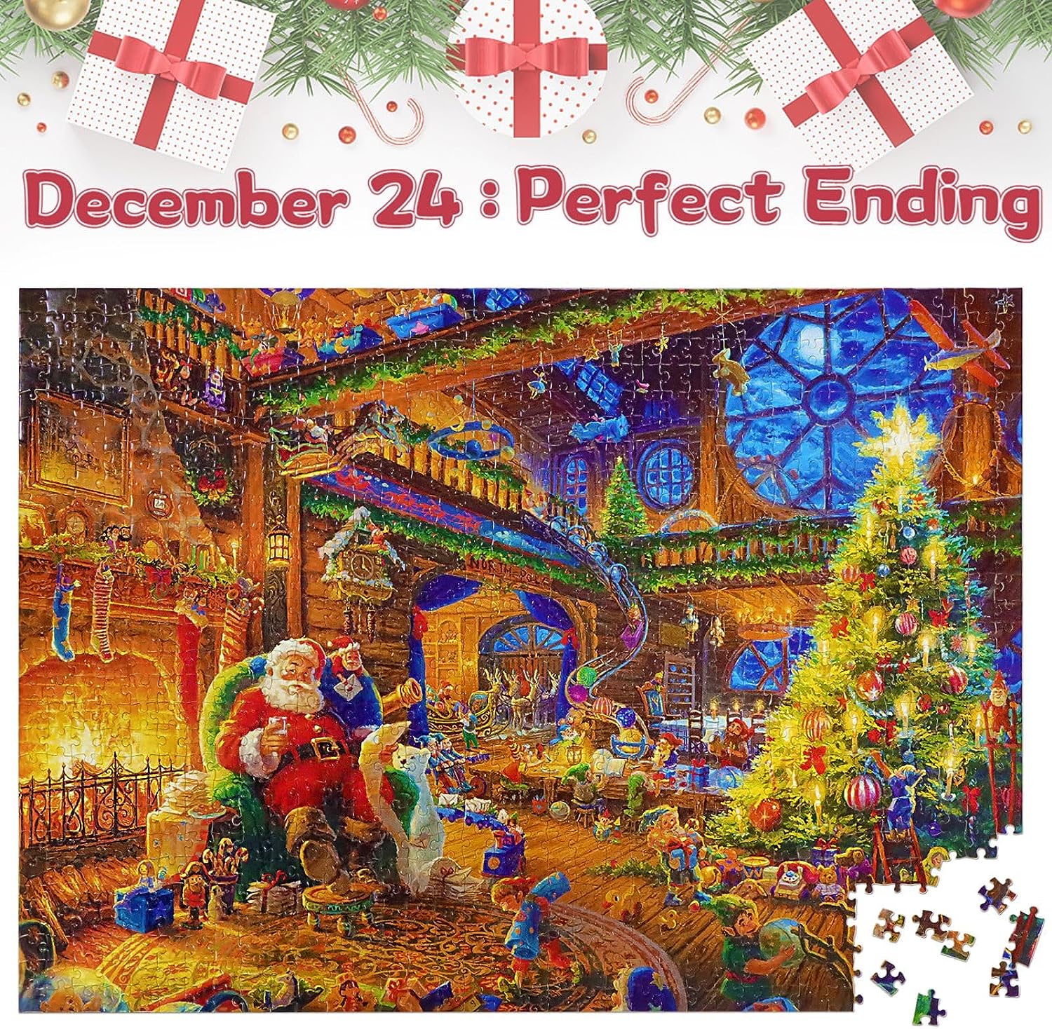 Ivyever Advent Calendar Christmas Jigsaw Puzzles