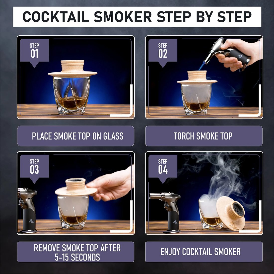 (Christmas Pre-sale 49% OFF) - Cocktail Smoker Mixology Bartender Kit