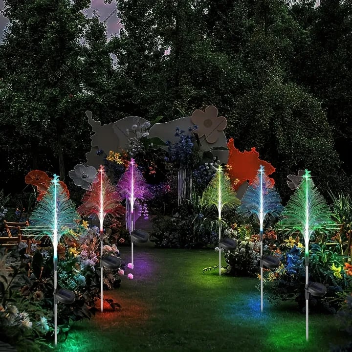 Christmas Promotion 49% OFF - 7 Color Changing Solar Christmas Trees Lights