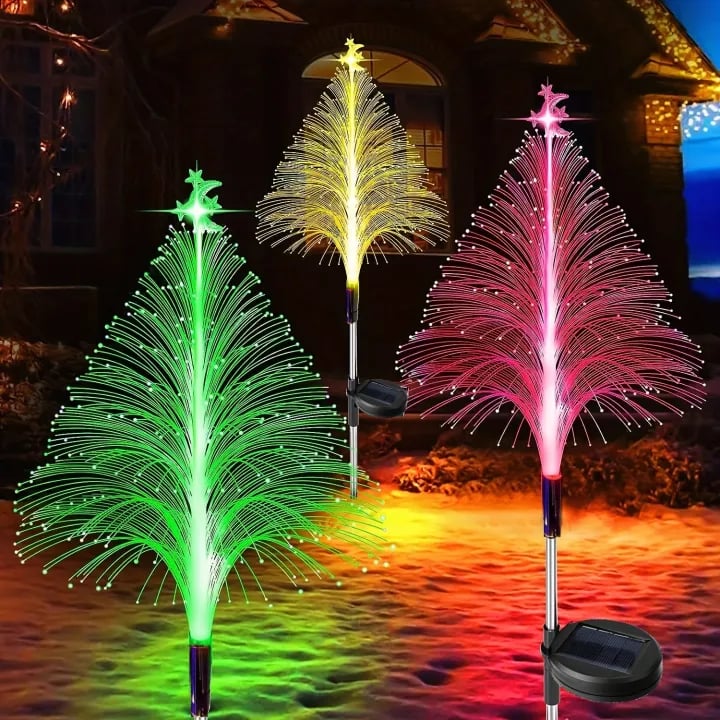 Christmas Promotion 49% OFF - 7 Color Changing Solar Christmas Trees Lights