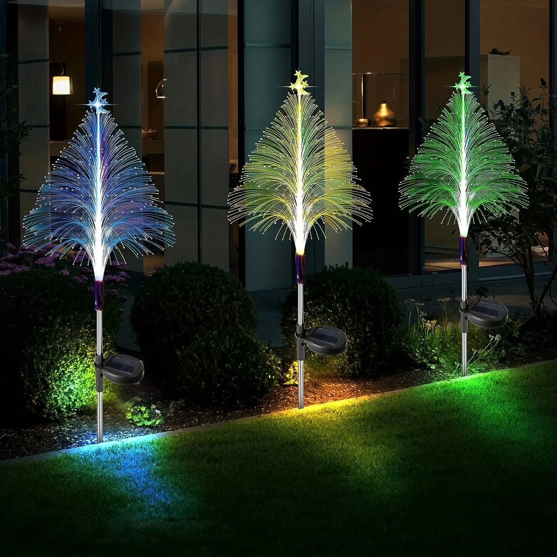 Christmas Promotion 49% OFF - 7 Color Changing Solar Christmas Trees Lights