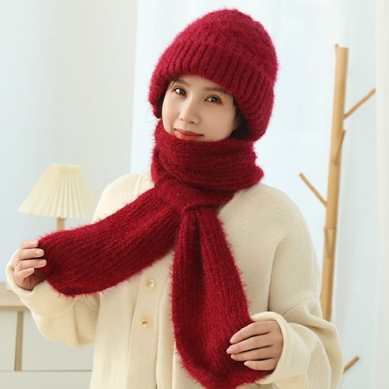 Photographw CHRISTMAS SALE -45% OFF -Winter Versatile Knitted Hooded Scarf for Women