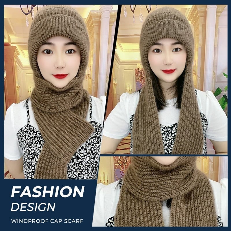 Photographw CHRISTMAS SALE -45% OFF -Winter Versatile Knitted Hooded Scarf for Women