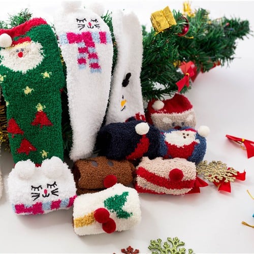 Christmas Sale-Cute Christmas Style Thickened Warm Socks