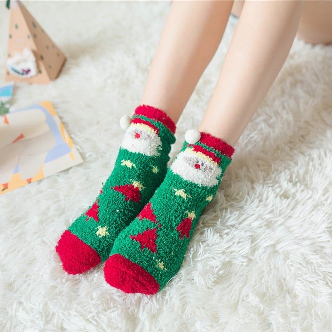 Christmas Sale-Cute Christmas Style Thickened Warm Socks