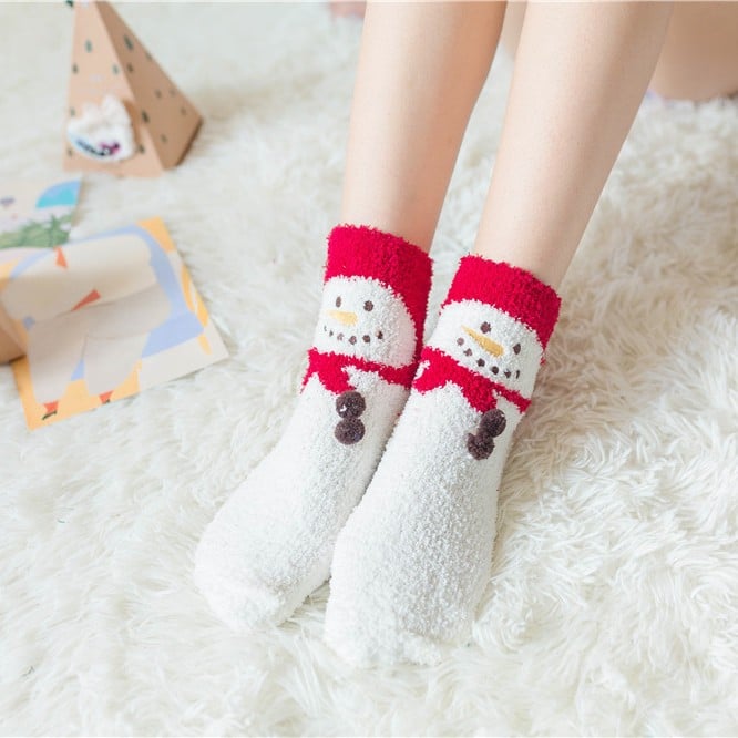 Christmas Sale-Cute Christmas Style Thickened Warm Socks