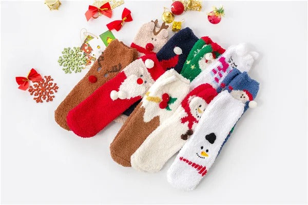 Christmas Sale-Cute Christmas Style Thickened Warm Socks