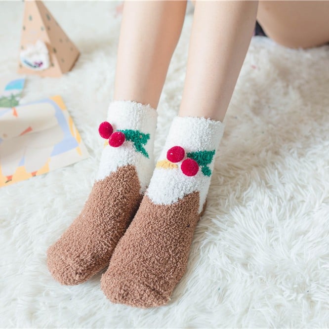 Christmas Sale-Cute Christmas Style Thickened Warm Socks