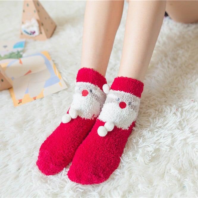 Christmas Sale-Cute Christmas Style Thickened Warm Socks