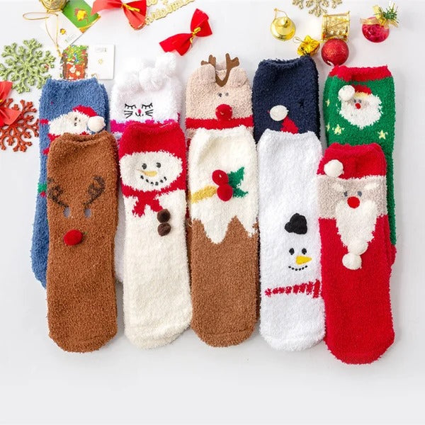 Christmas Sale-Cute Christmas Style Thickened Warm Socks