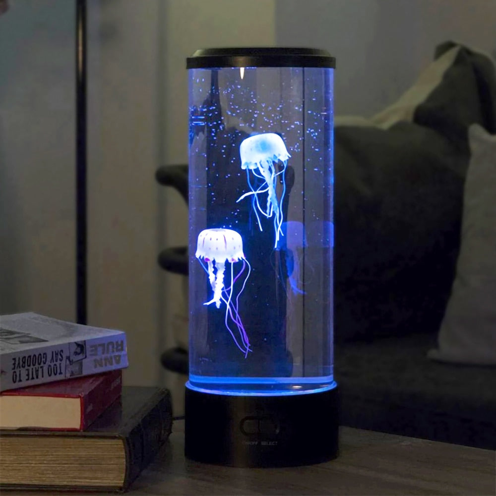 Color Changing Jellyfish Lamp Usb/Battery Powered Table Night Light Children’S Gift Home Bedroom Decor Boys Girls Birthday Gifts