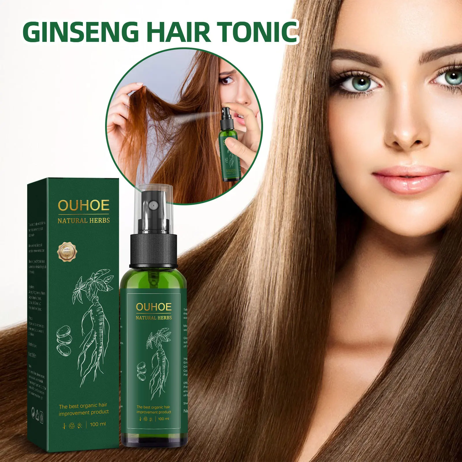 CrownCure RedGinseng HairRegeneration Spray