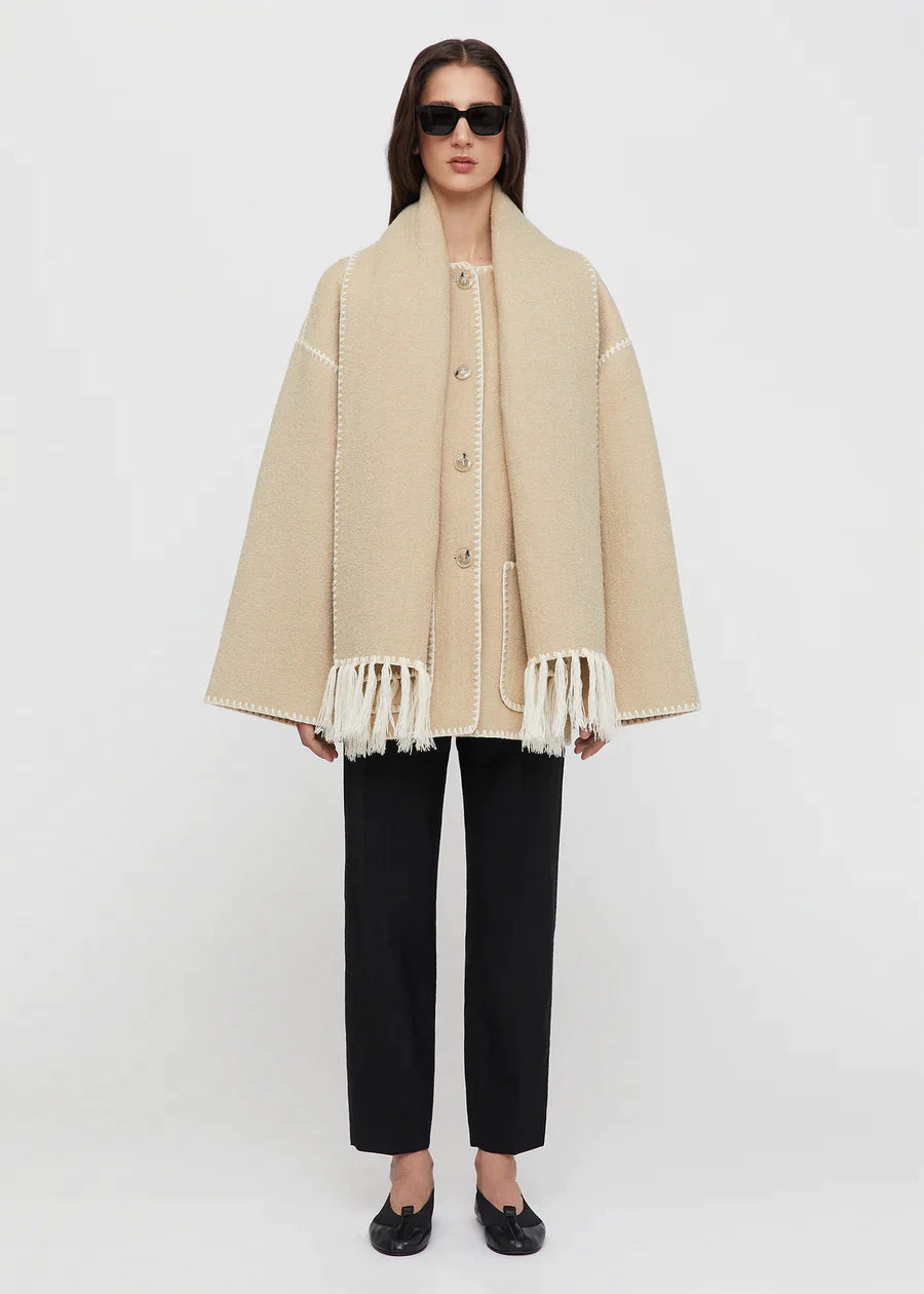 Dazzled Diva Scarf Coat | 60% OFF TODAY