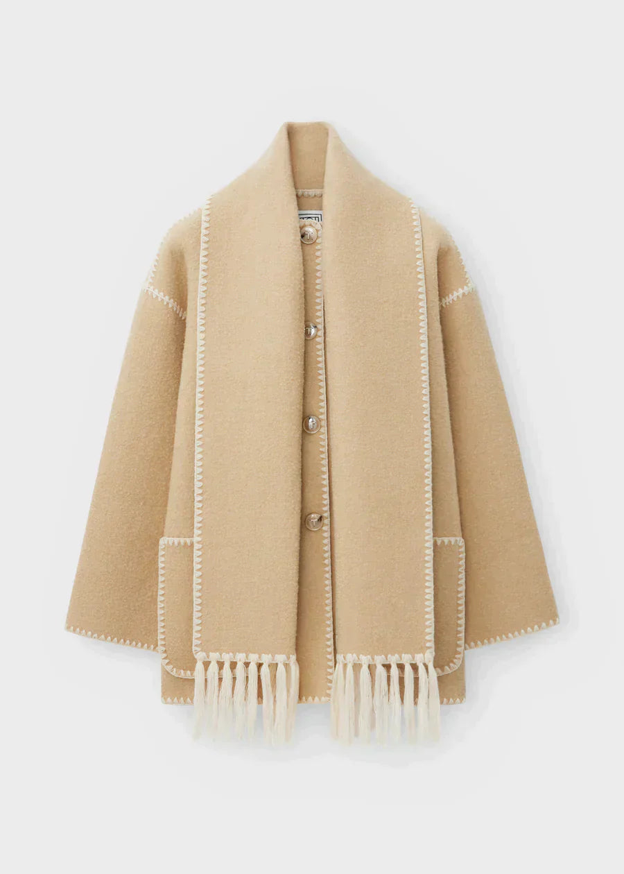 Dazzled Diva Scarf Coat | 60% OFF TODAY