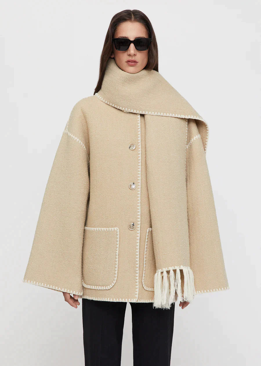 Dazzled Diva Scarf Coat | 60% OFF TODAY