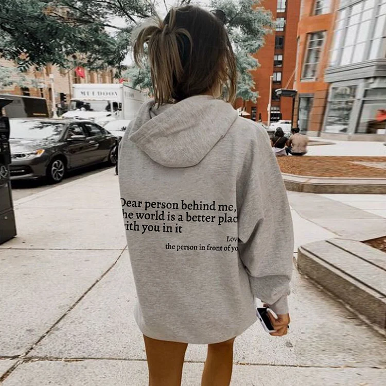 Dear Person Behind Me Unisex Hoodie