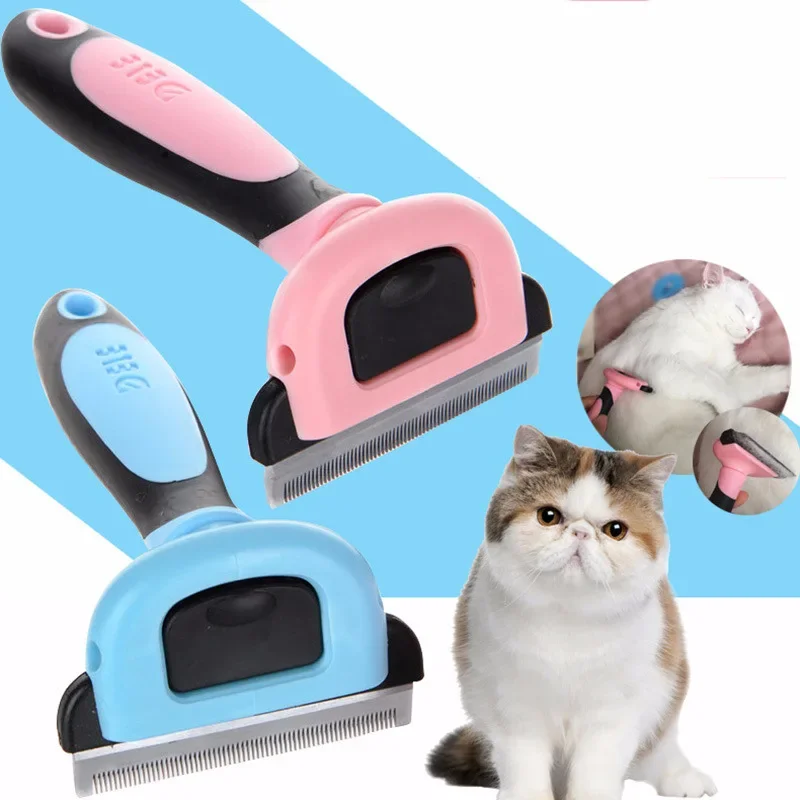 Deshedding Tool For Short Hair Cats & Dogs