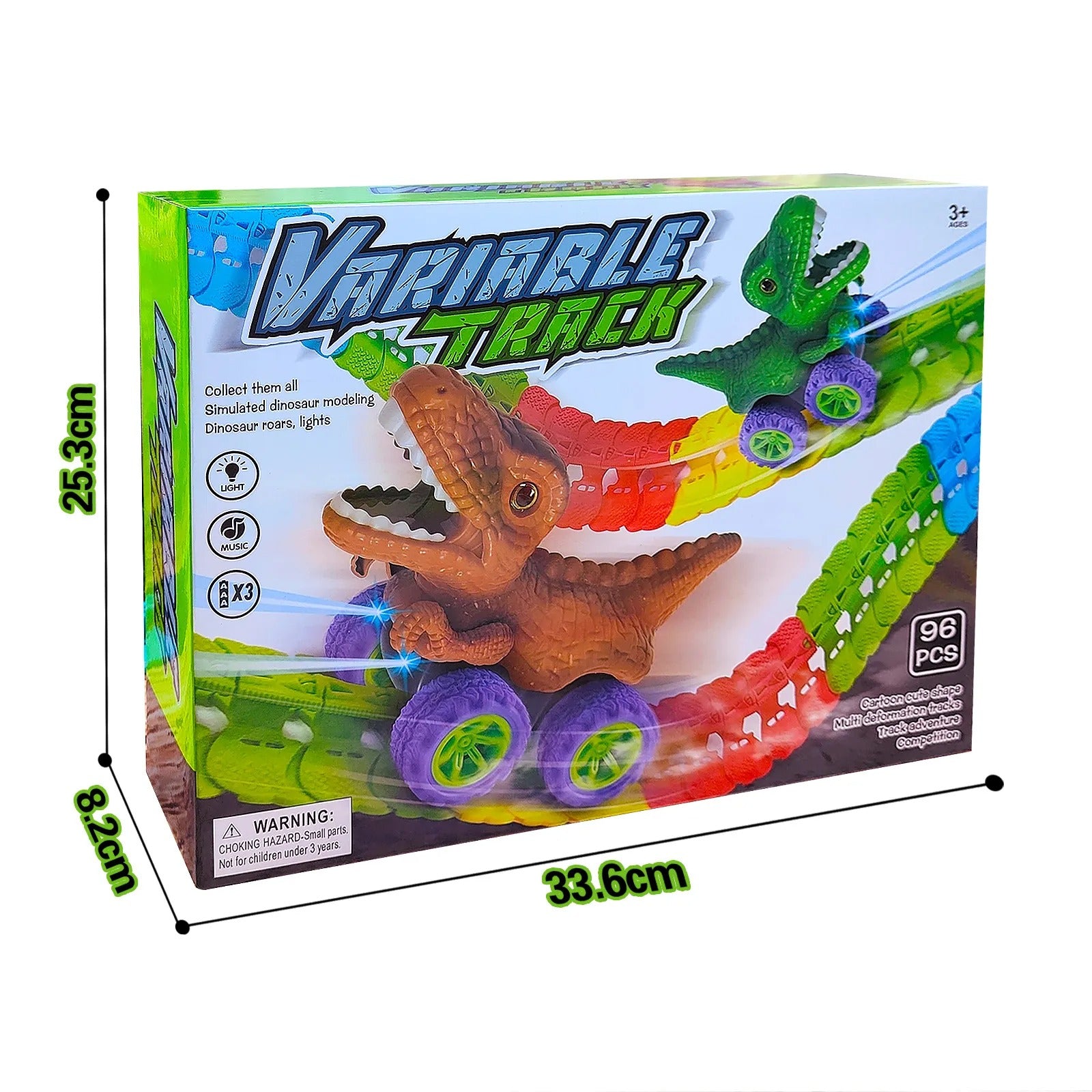 DinoRacer Track Set - Roaring with Anti-gravity Dinosaur Cars