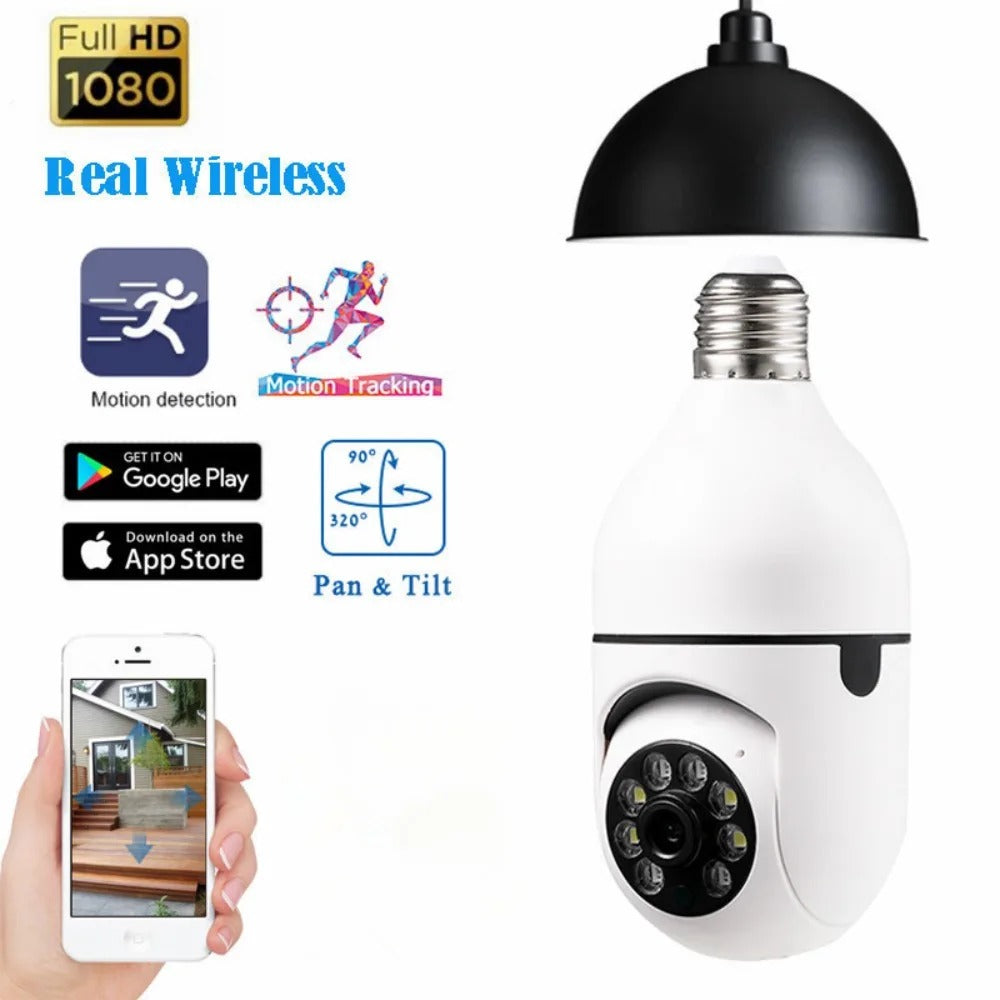 E27 Bulb Camera 360 Degree Wifi Remote Home Monitoring