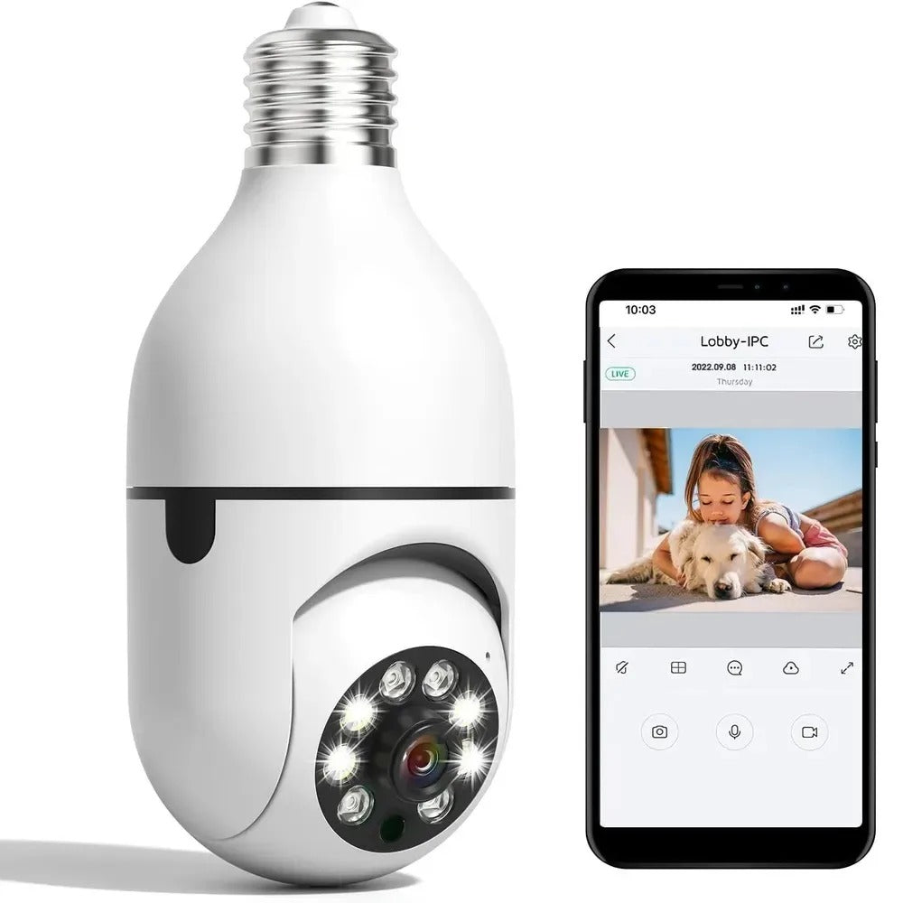 E27 Bulb Camera 360 Degree Wifi Remote Home Monitoring