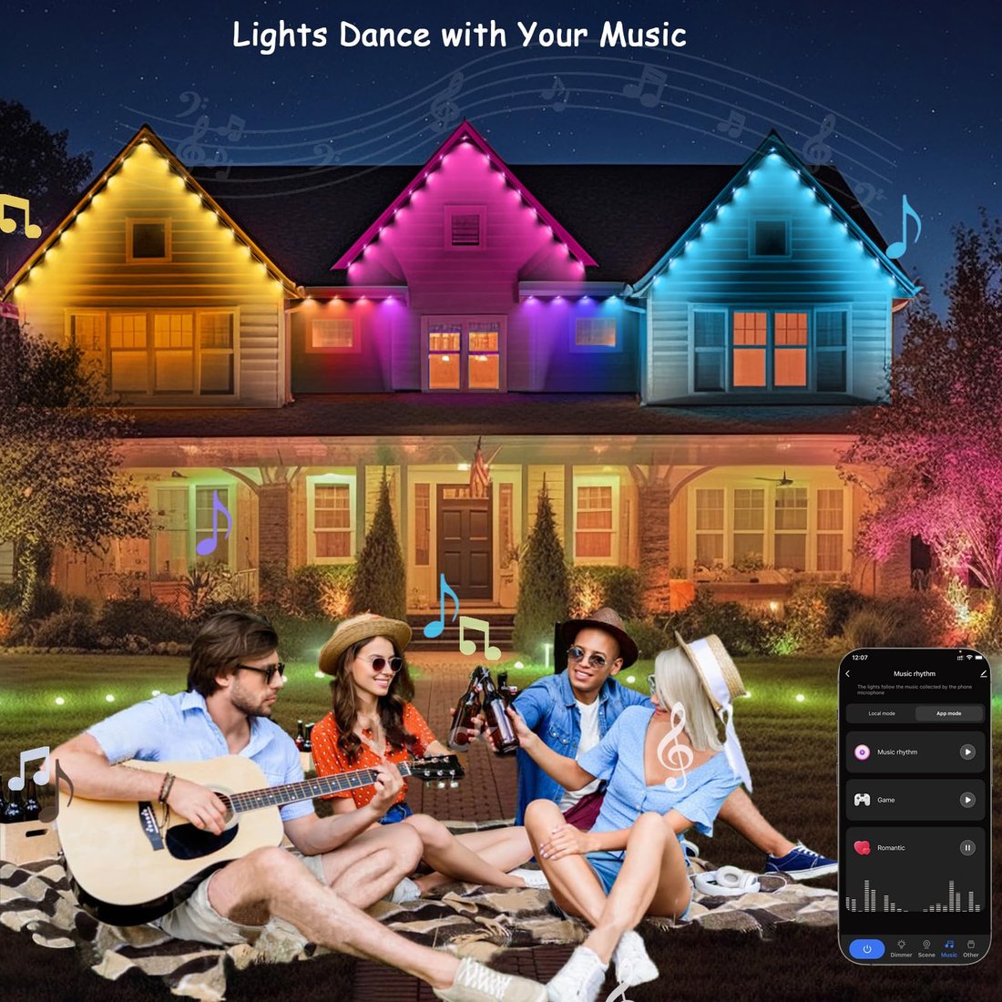 Early Christmas 49% OFF - Smart Rainbow LED Permanent Outdoor Light