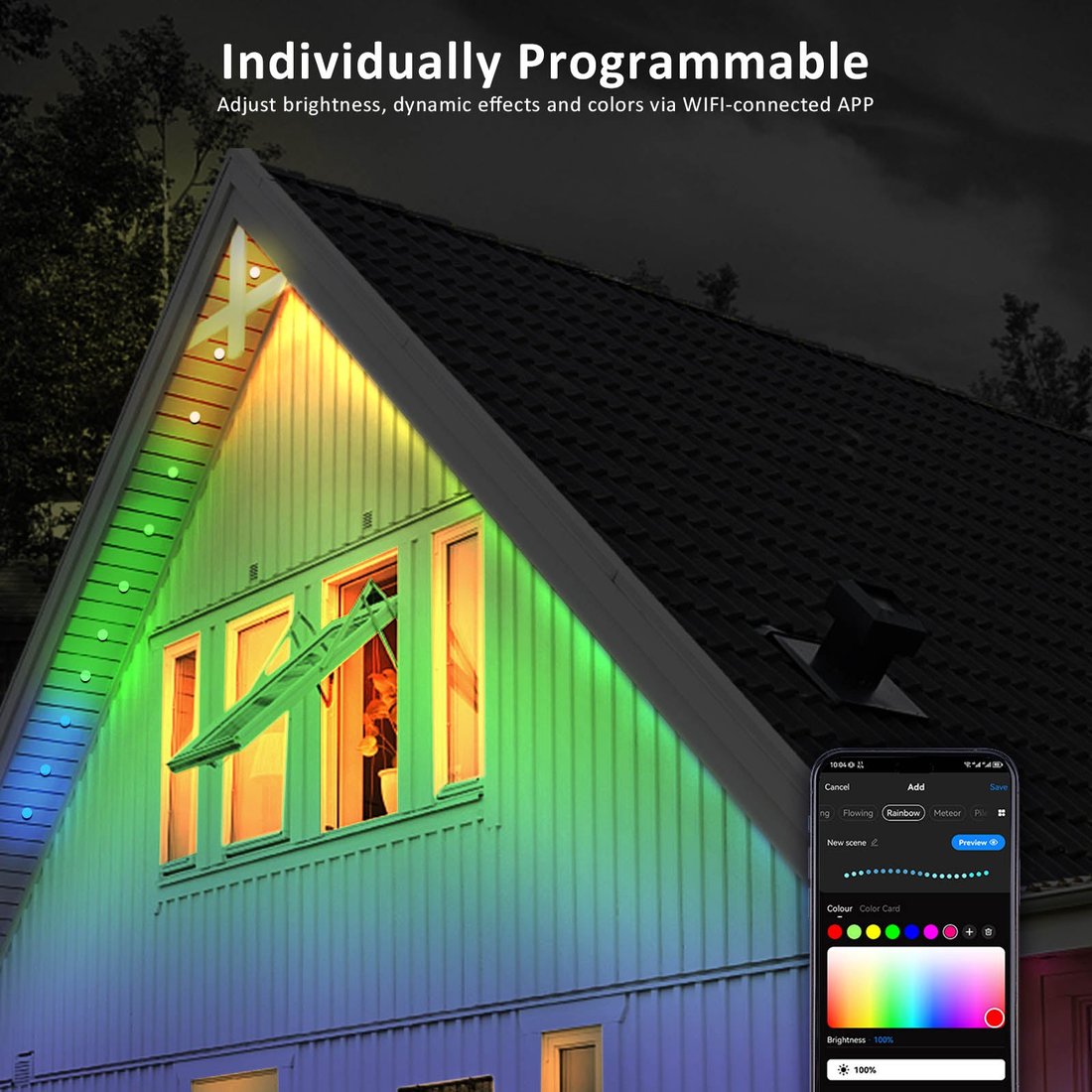 Early Christmas 49% OFF - Smart Rainbow LED Permanent Outdoor Light