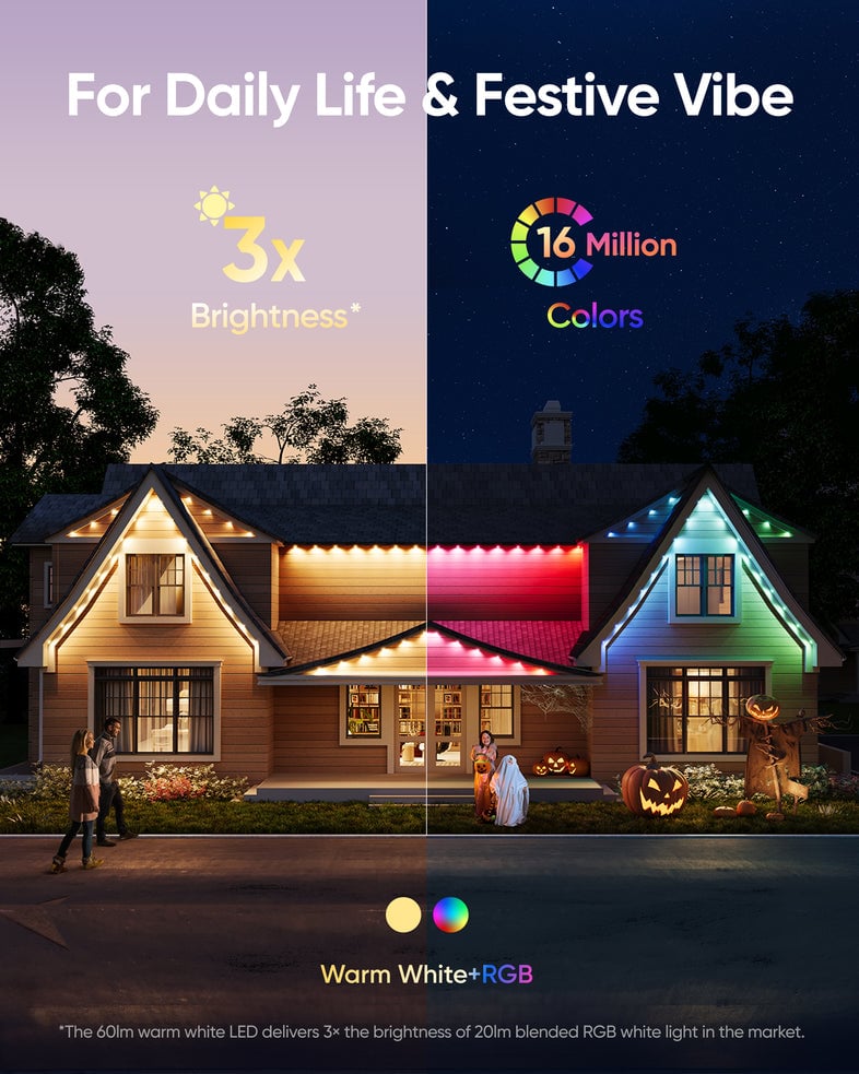 Early Christmas 49% OFF - Smart Rainbow LED Permanent Outdoor Light