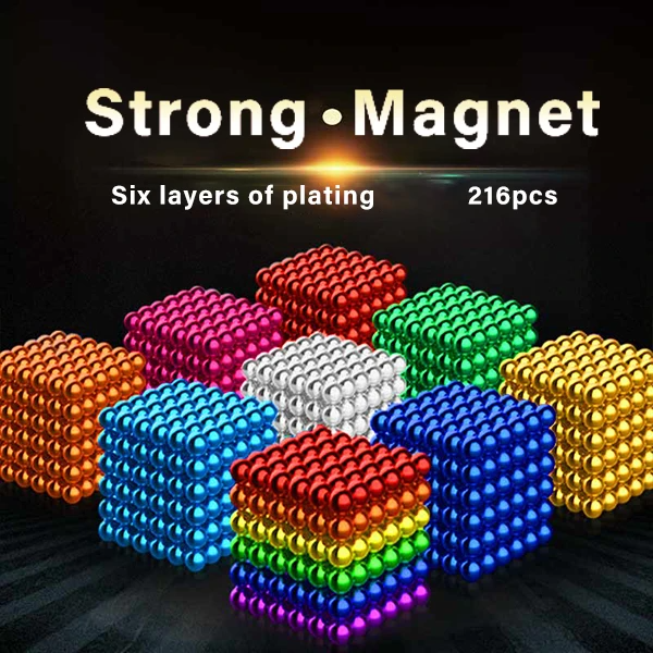 (EARLY CHRISTMAS SALE - 50% OFF) Multi Colored DigitDots 216 Pcs Magnetic Balls (5mm)