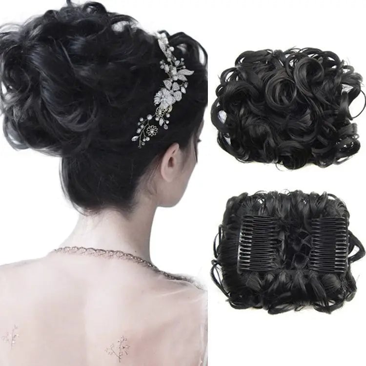 (Early Christmas Sale - Hot Sale in Europe) Messy Curly Dish Bun