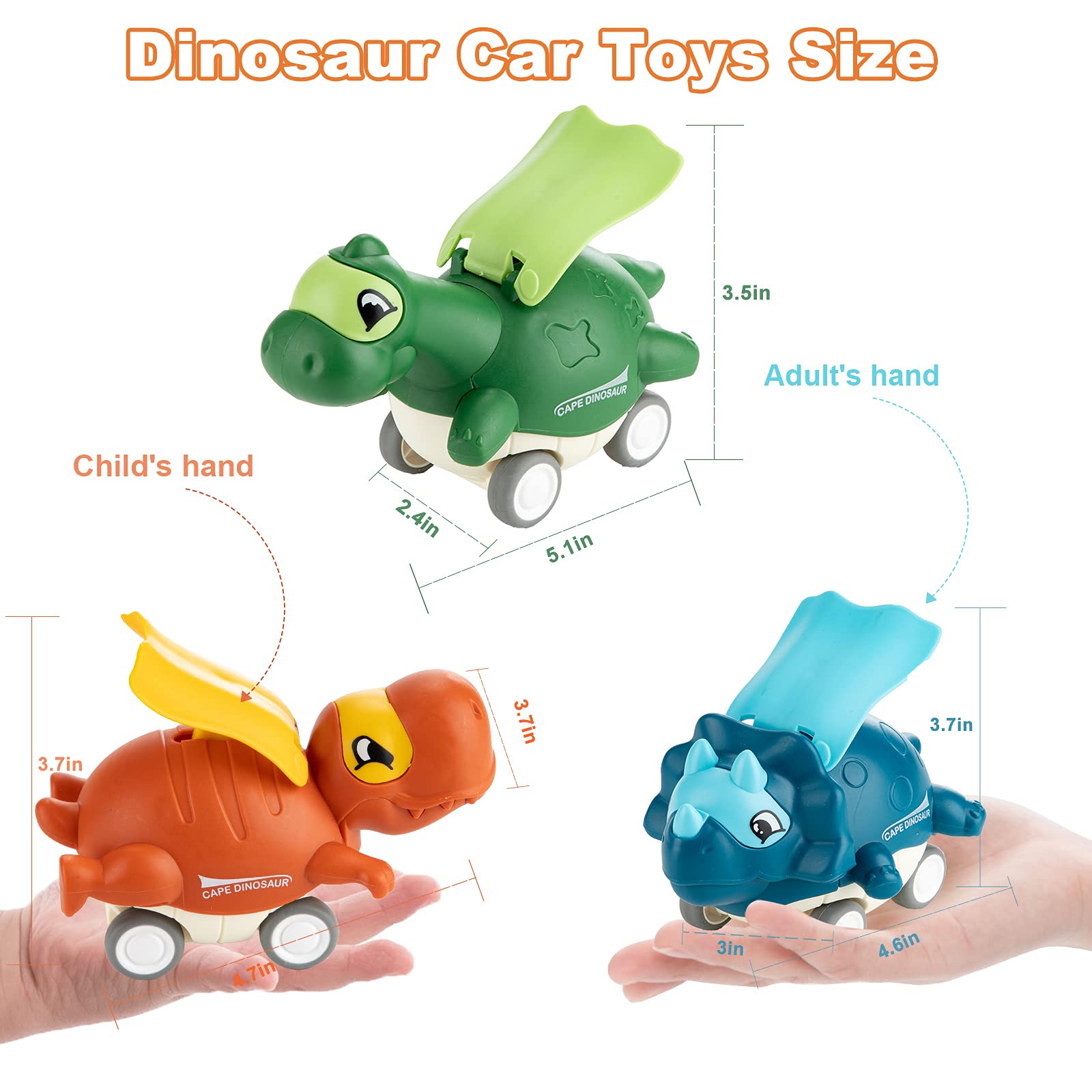 (Early Christmas Sale - SAVE 50% OFF) Dinosaur Car Toys for Boys