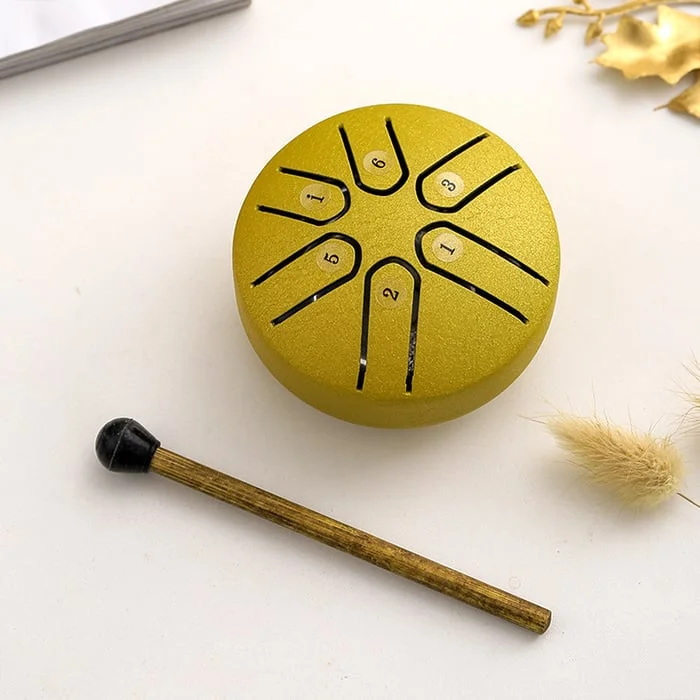 SimplyCie - Sale 49% OFF - Buddha Stones Mini Steel Tongue Drum Kit (3 Inch)