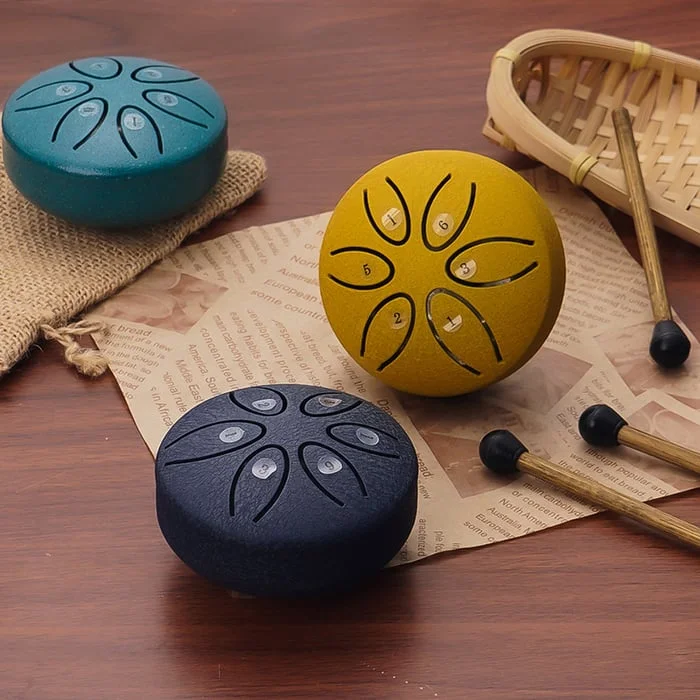 SimplyCie - Sale 49% OFF - Buddha Stones Mini Steel Tongue Drum Kit (3 Inch)