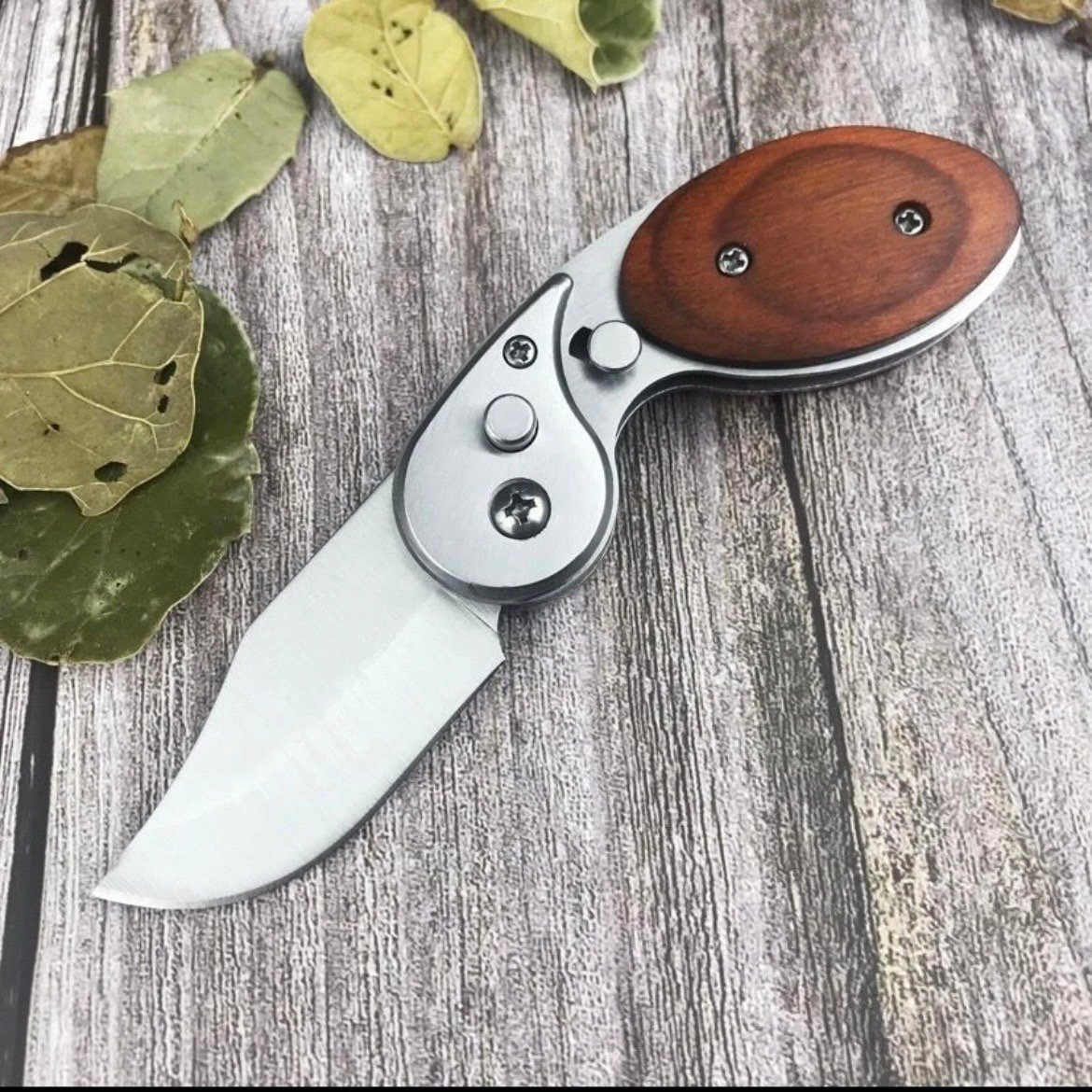 Early Christmas Sale 70% OFF - Wood Handle Outdoor Mini Folding Knife