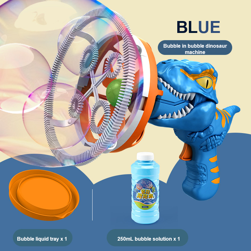 Electric Dinosaur Bubble Machine - (Bubble solution not included)