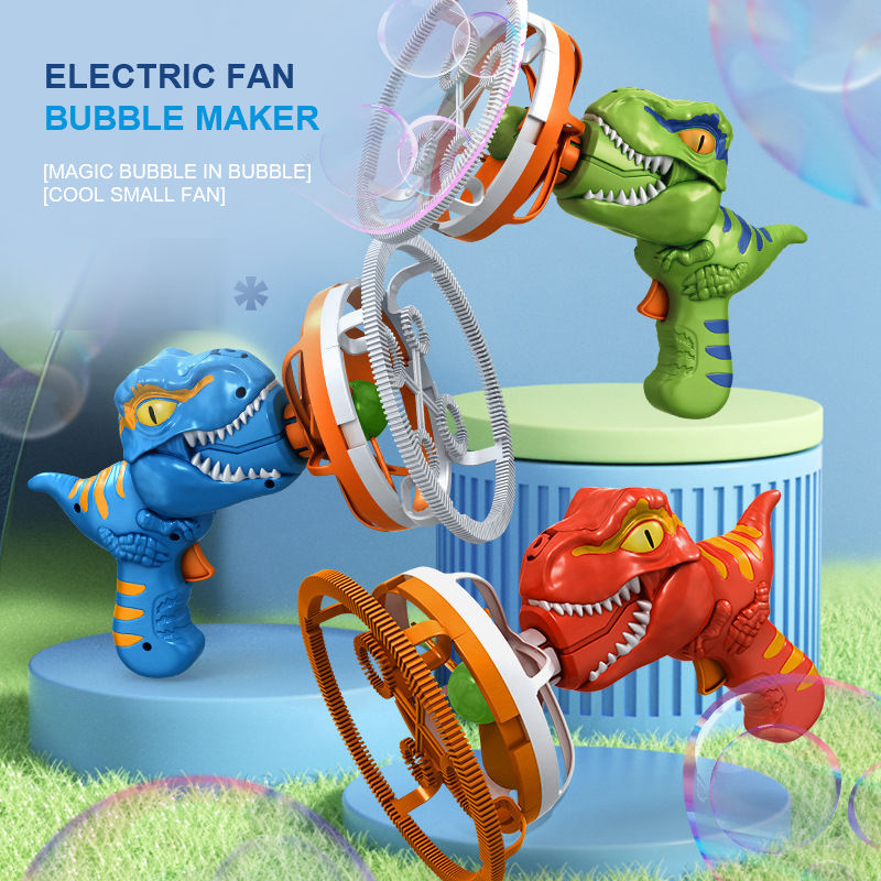 Electric Dinosaur Bubble Machine - (Bubble solution not included)