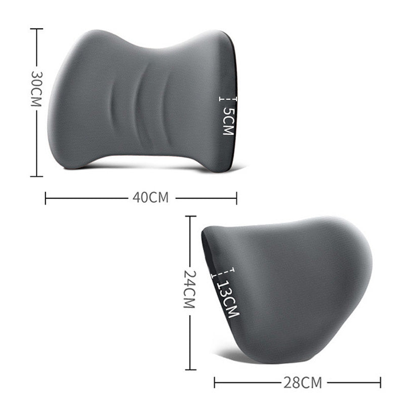 Ergonomic Car Seat Headrest & Lumbar Cushion